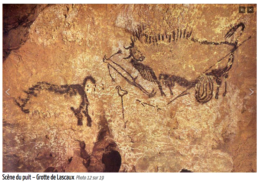 Cave painting of animals